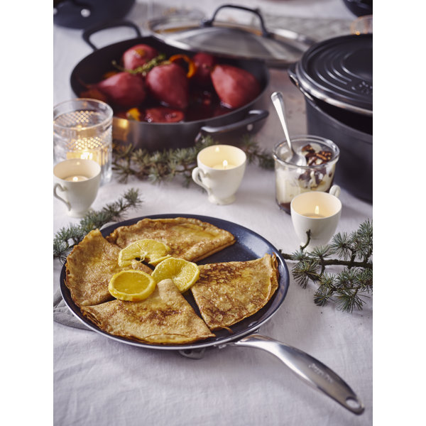 GreenPan Royal Black Aluminium Non Stick 28cm Pancake Pan & Reviews